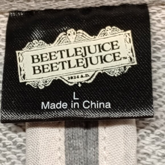 Women's Target Exclusive Beetlejuice Astrid Graphic Blazer - Heather Gray XL NWT - Picture 9 of 10